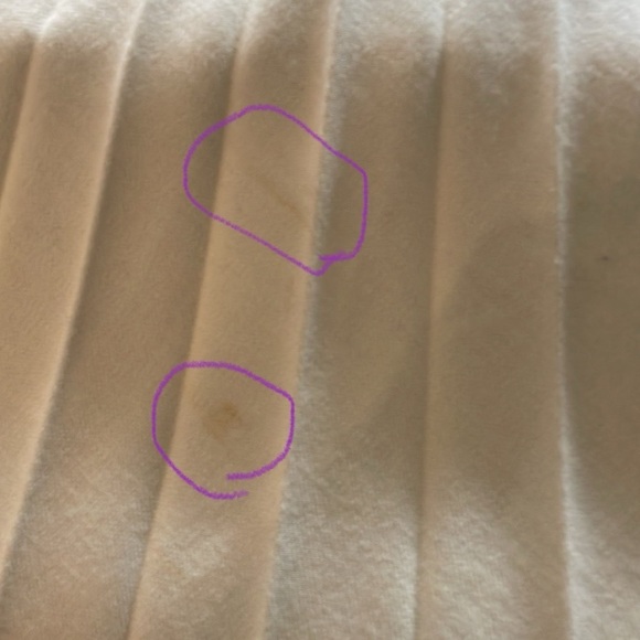 Vintage Pleated Midi Skirt Ivory - Picture 5 of 6